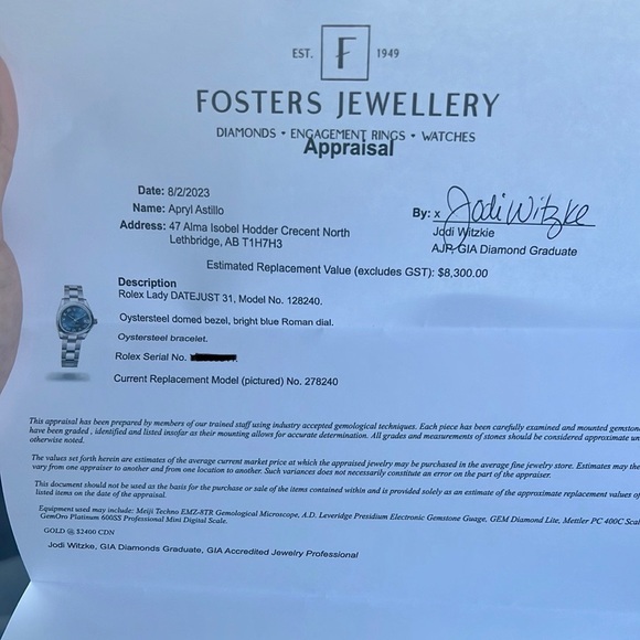 100% Authentic Automatic self winding Rolex Oyster Perpetual Datejust - Picture 4 of 6